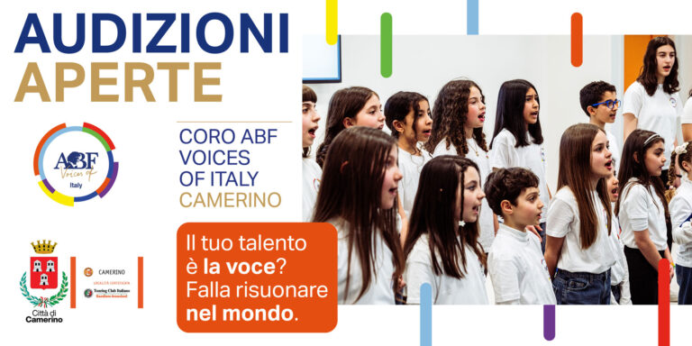 Locandina Audizioni Aperte Voices of Italy - Camerino